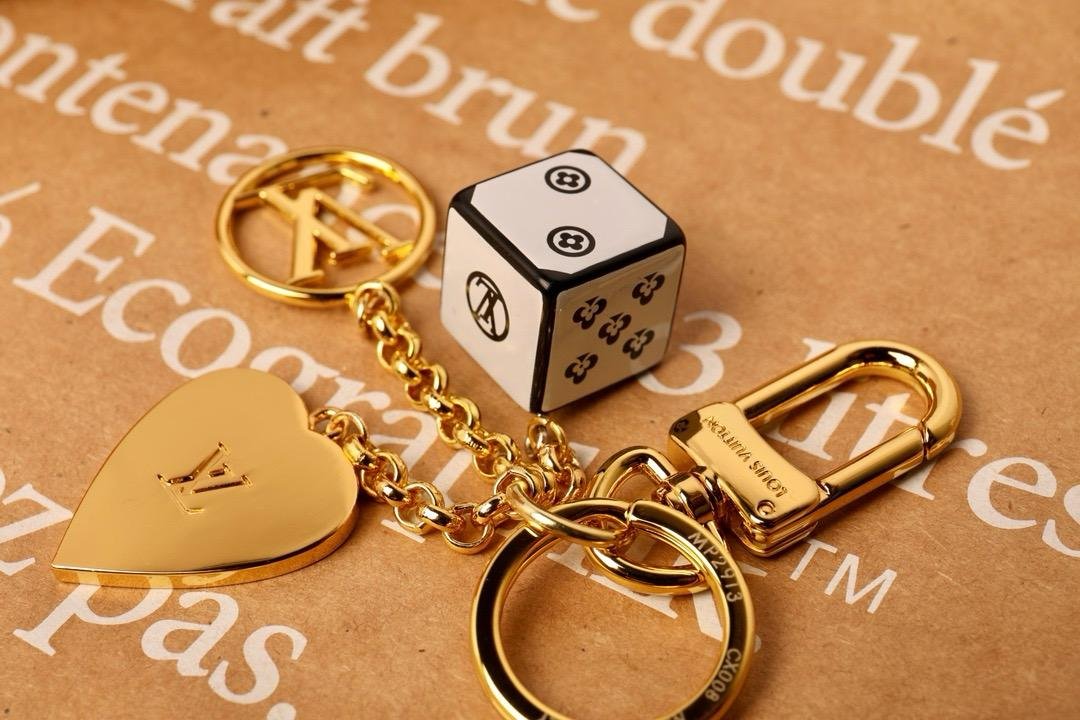 Louis Vuitton Dice and Heart Bag Charm and Key Holder - Image 2 of 2